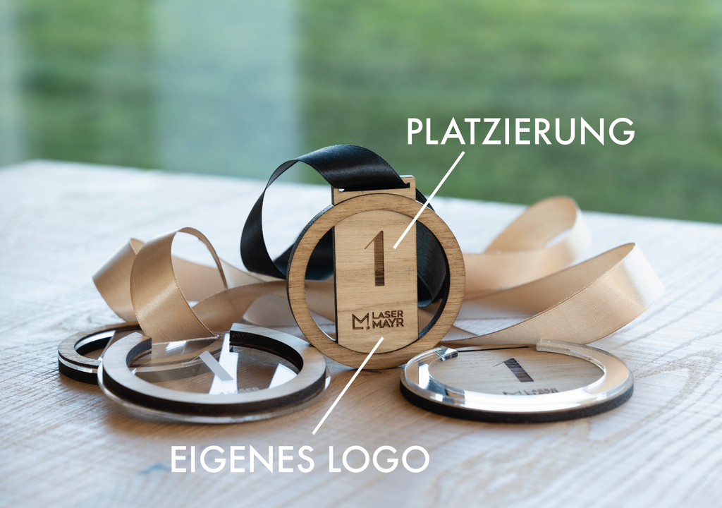 Medaille Personalisiert Holz 10cm
